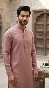 Premium Dusty Rose Cotton Linen 60 Lea fabric