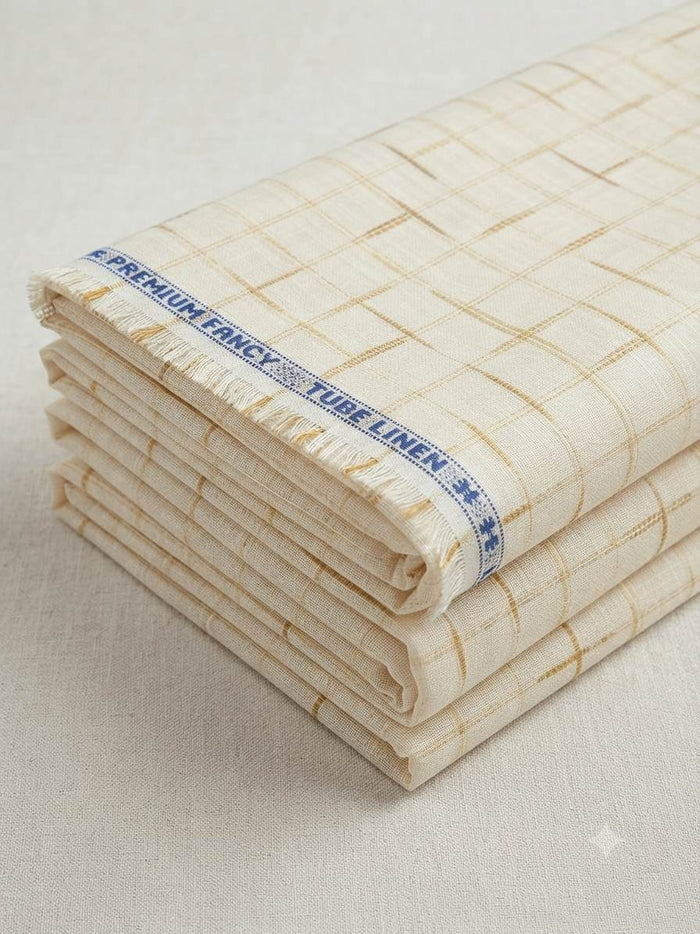 Premium Fancy Tube Linen Fabric