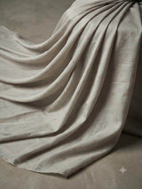 Elegant Grey Woven Golden Motif butti Ensemble Chanderi Fabric
