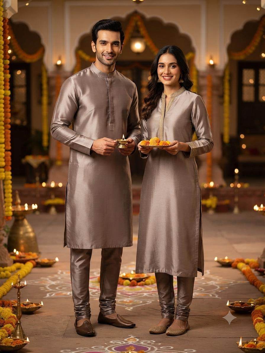 Blush Peach Glossy chanderi Shirting fabric