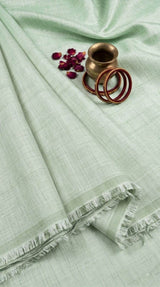 Pista Green Glossy chanderi Shirting fabric