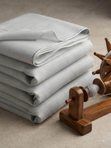 Pastel Pistachio tone Rich Khadi Linen Fabric