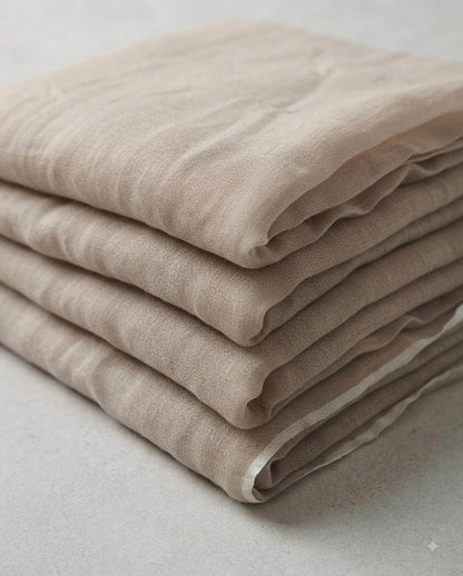 Light Taupe Ultra-Light Mul Cotton Fabric