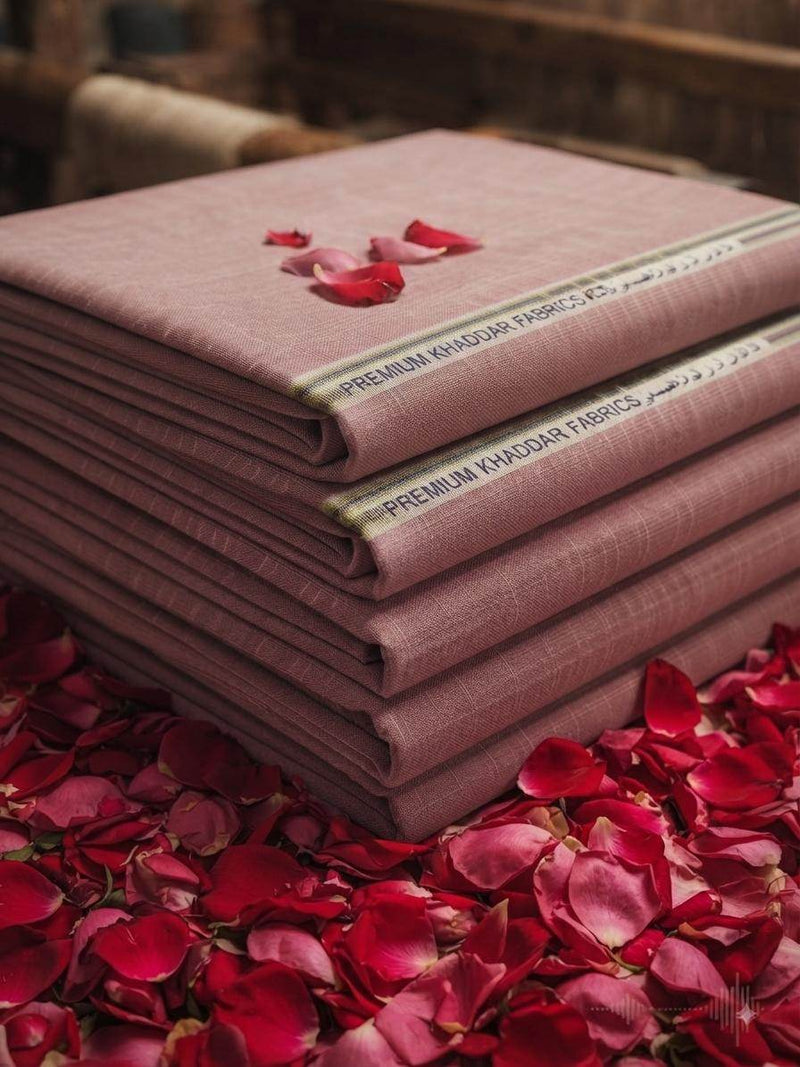Dusty Rose tone Premium Traditional KHHADAR Fabric