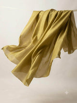 Olive Brown Chanderi Silk fabric