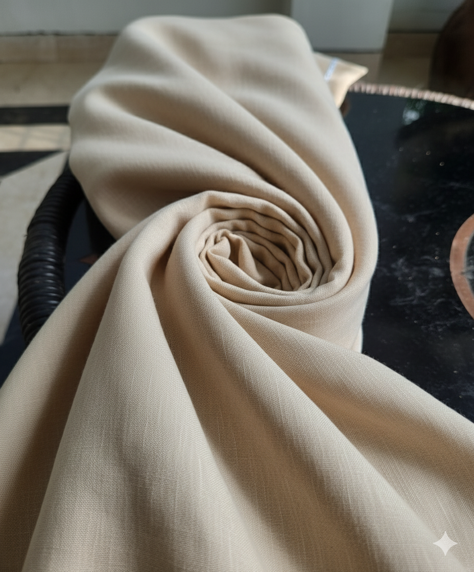 Beige pure linen 70 lea
