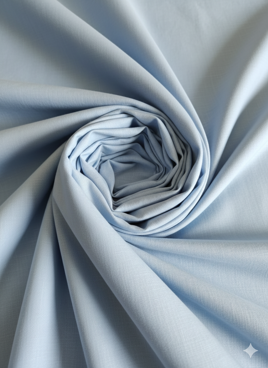 Light blue 60 lea cotton linen