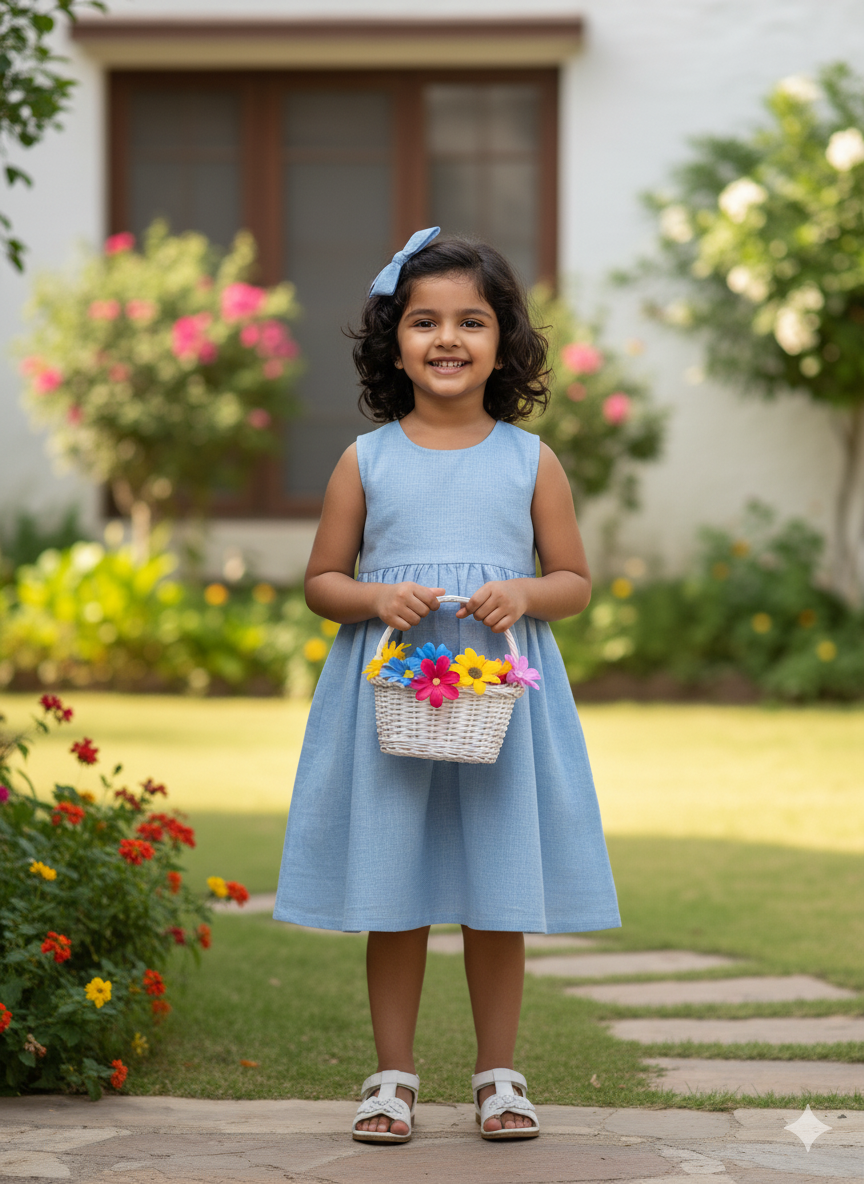 Light blue 60 lea cotton linen