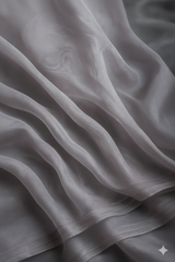 Grey Organza Fabric
