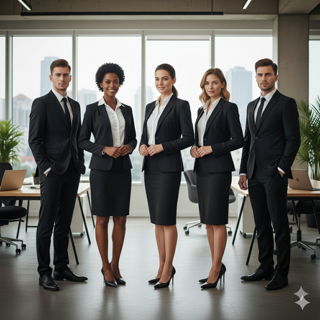 Black 2/18 Metti Fine Quality Suiting Cotton Fabric