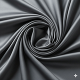 Grey Satin Finish Suiting Fabric