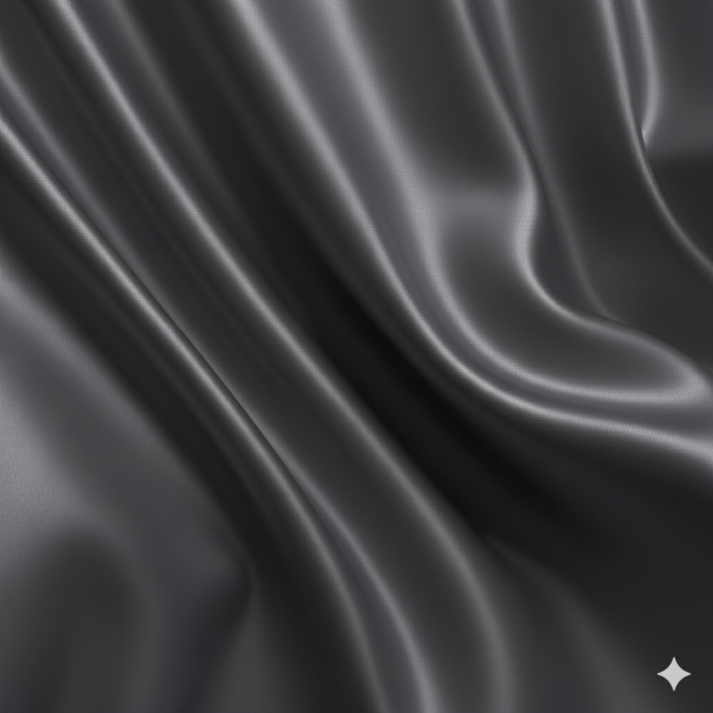 Grey Satin Finish Suiting Fabric