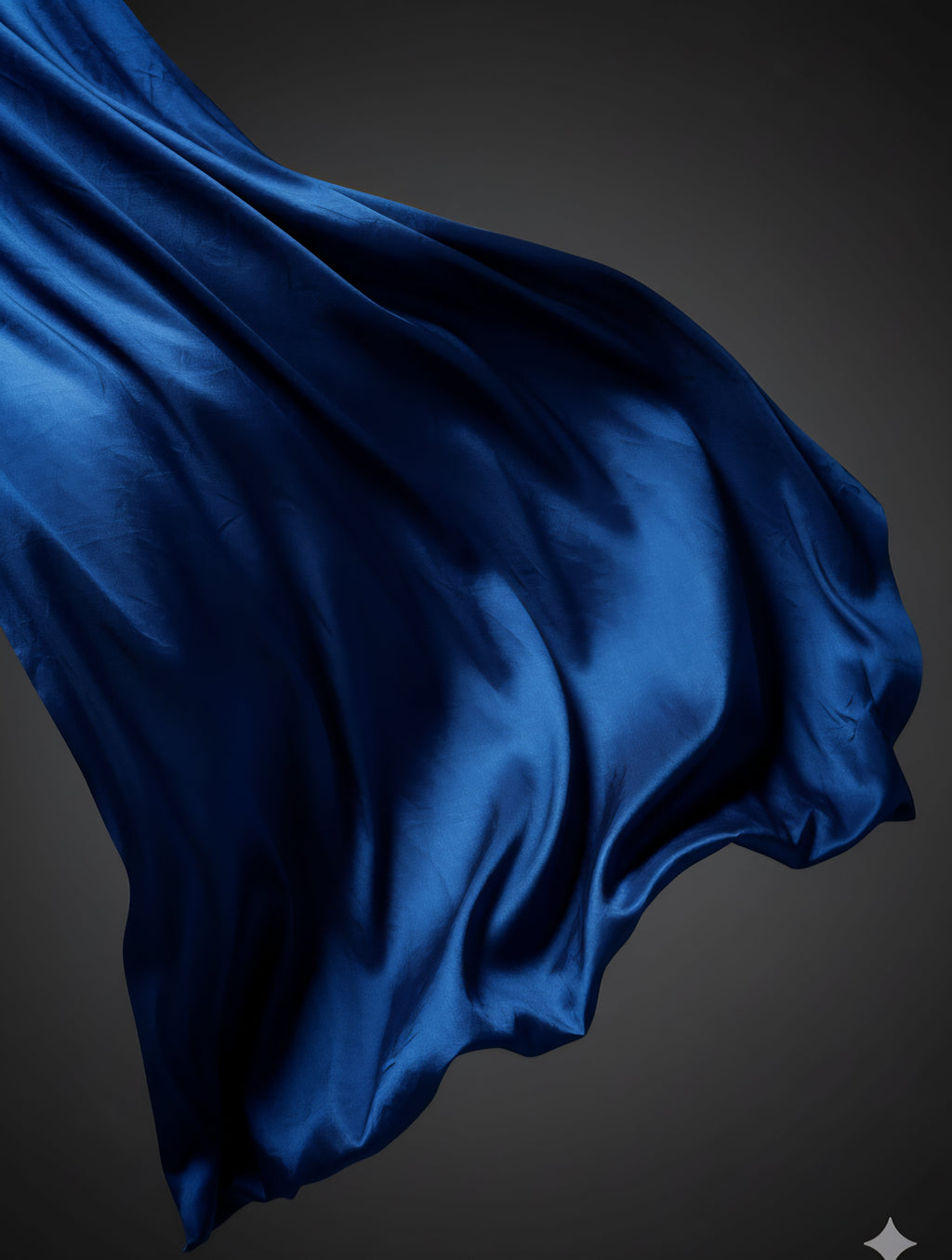 Blue Vichitra Silk Fabric