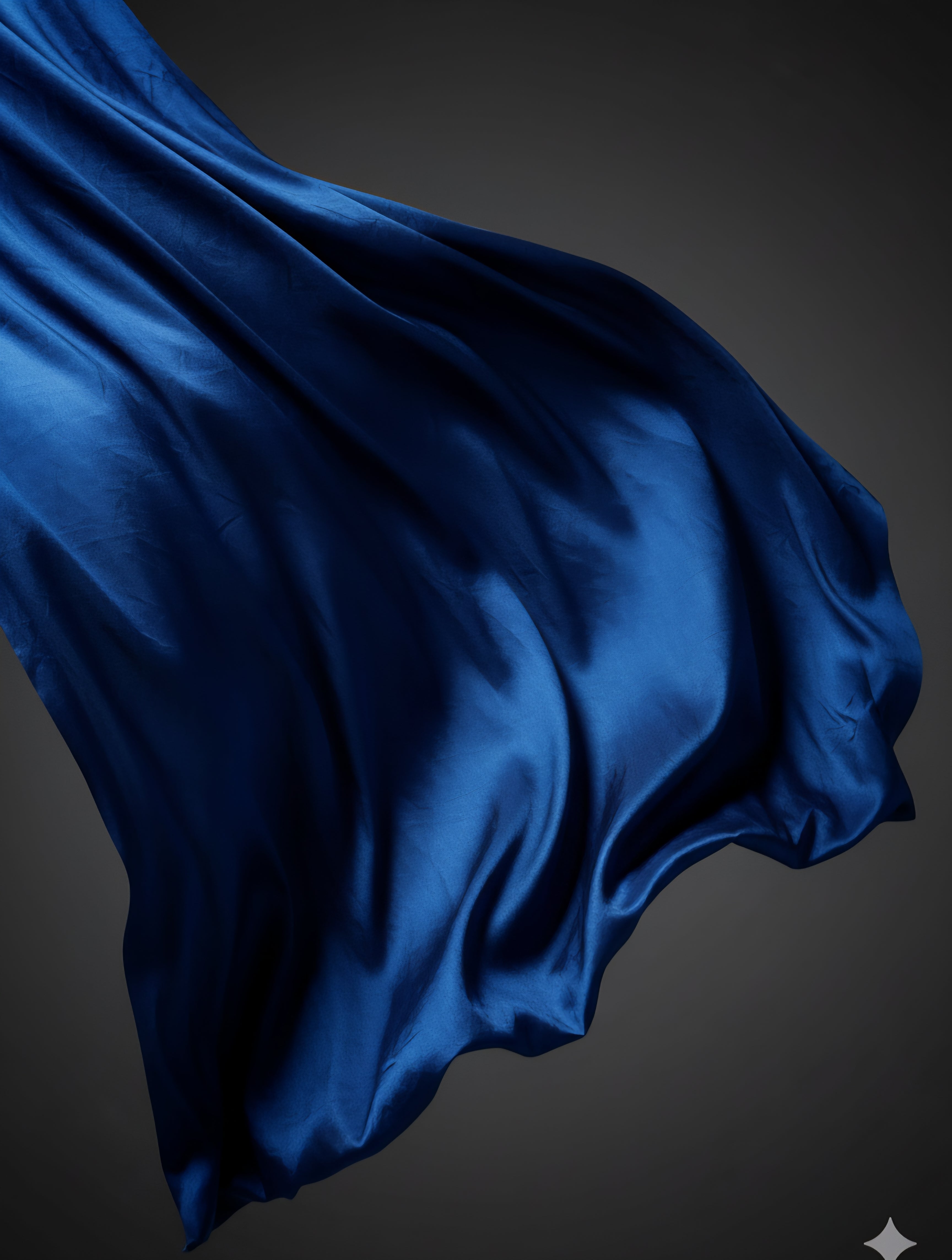 Blue Vichitra Silk Fabric