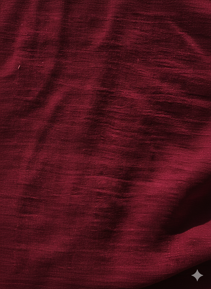 Maroon Vichitra Silk Fabric