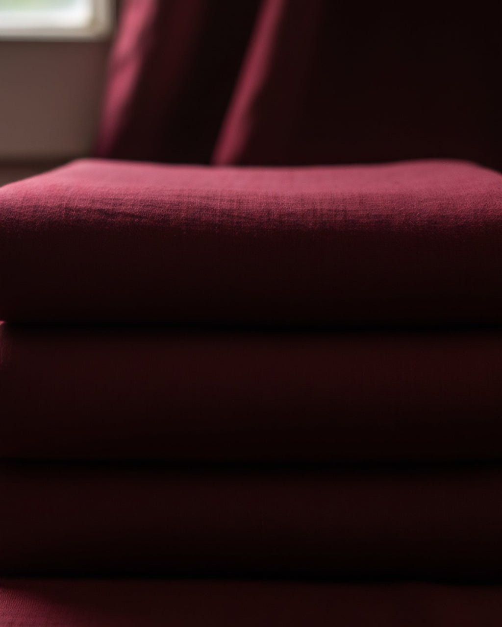 Maroon Vichitra Silk Fabric