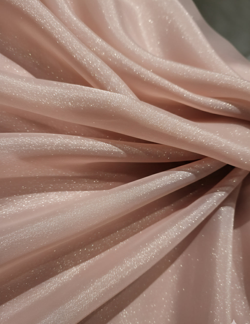 Dusty Brown Organza Fabric