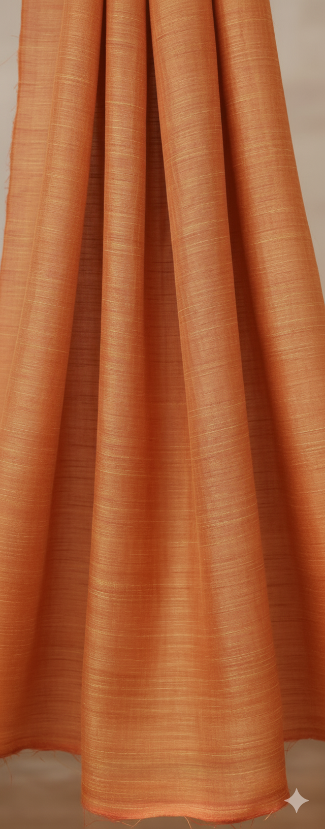 Orange Yellow Premium Italian Cotton Linen Fabric (60 lea)
