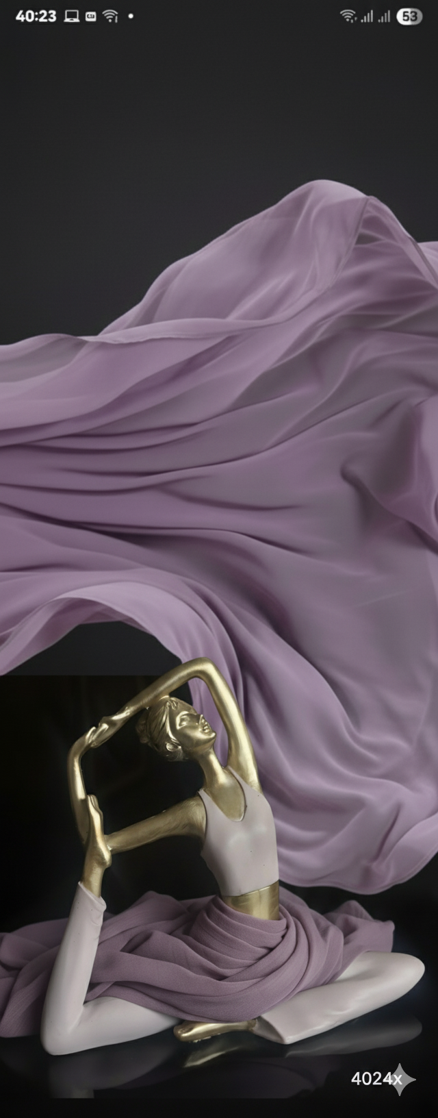 Mauve Georgette fabric