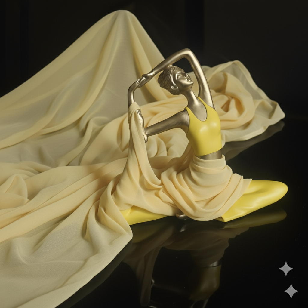 Lemon Yellow Georgette Fabric