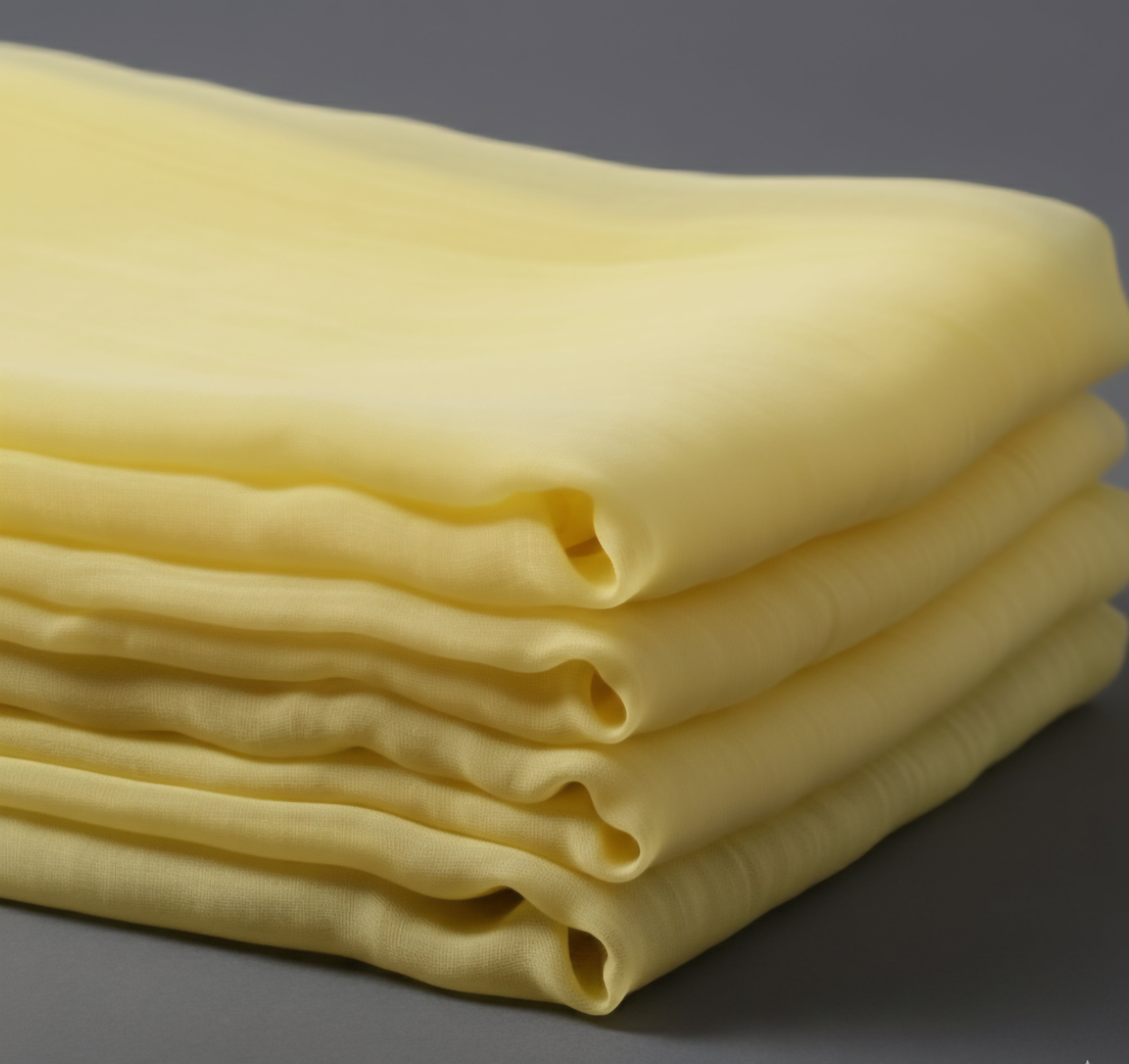 Lemon Yellow Georgette Fabric