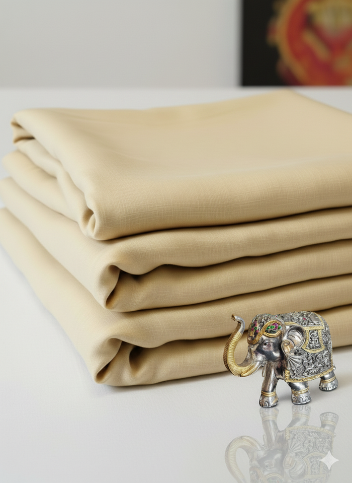 Butter cream Yellow Pure Italian cotton Linen (70lea)