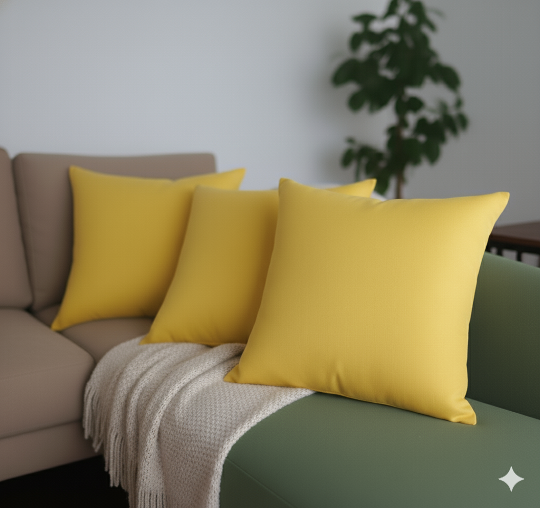 Sunflower yellow Linen