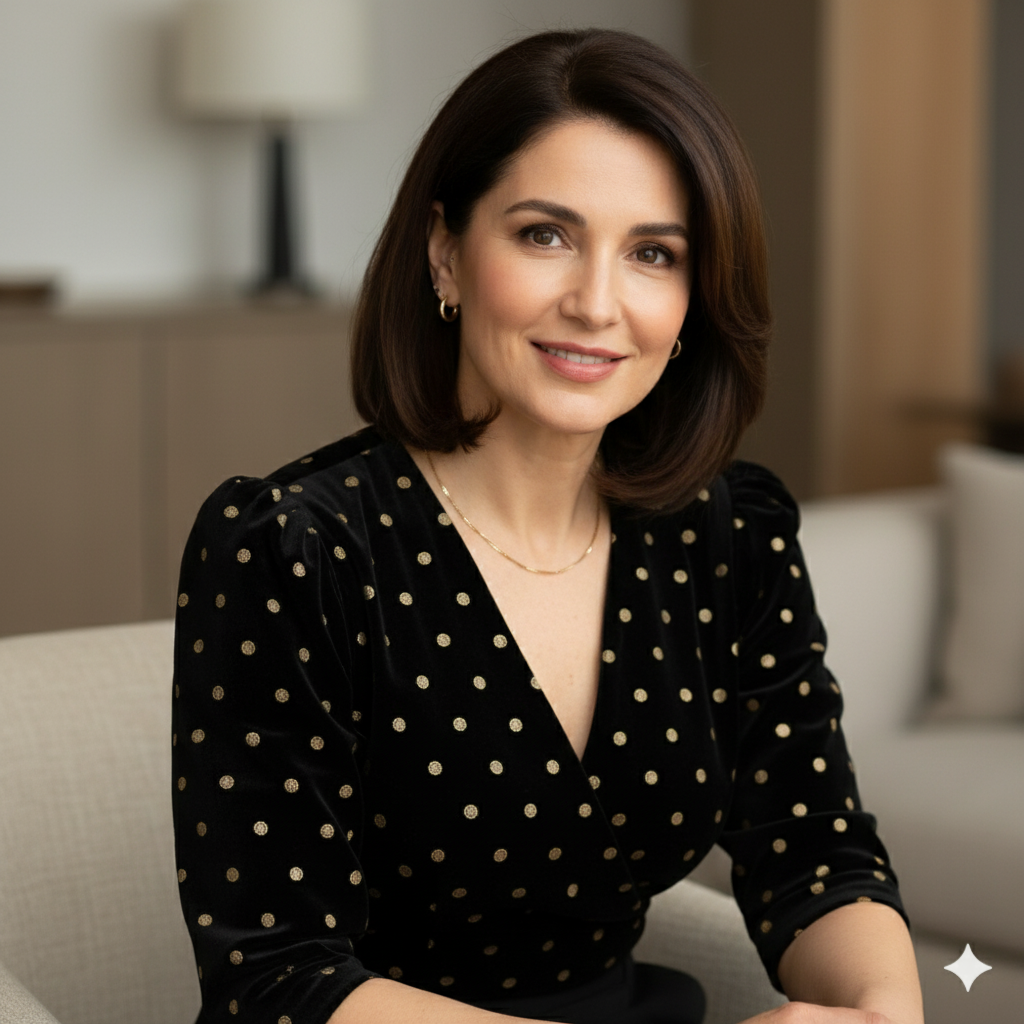 Black velvet Embroidered with light Golden sequence motifs