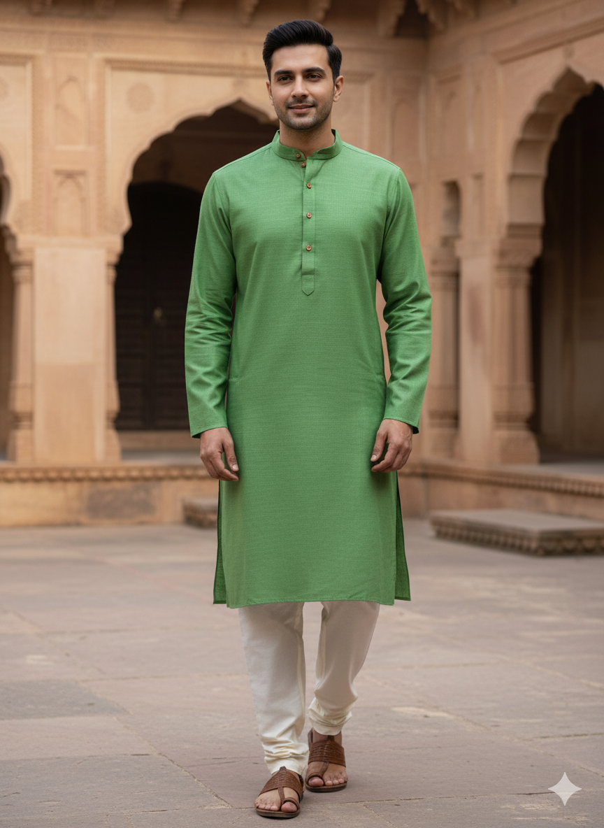 Apple green Linen