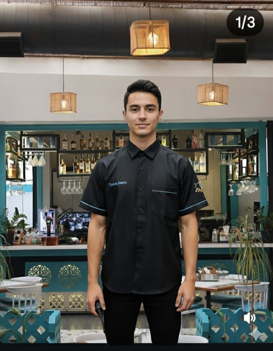 Black 2/18 Metti Fine Quality Suiting Cotton Fabric