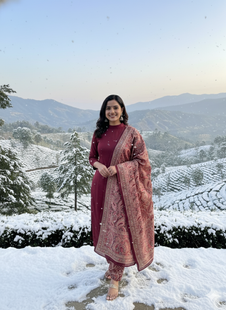 Mix & Match worm viscose pashmina fabric