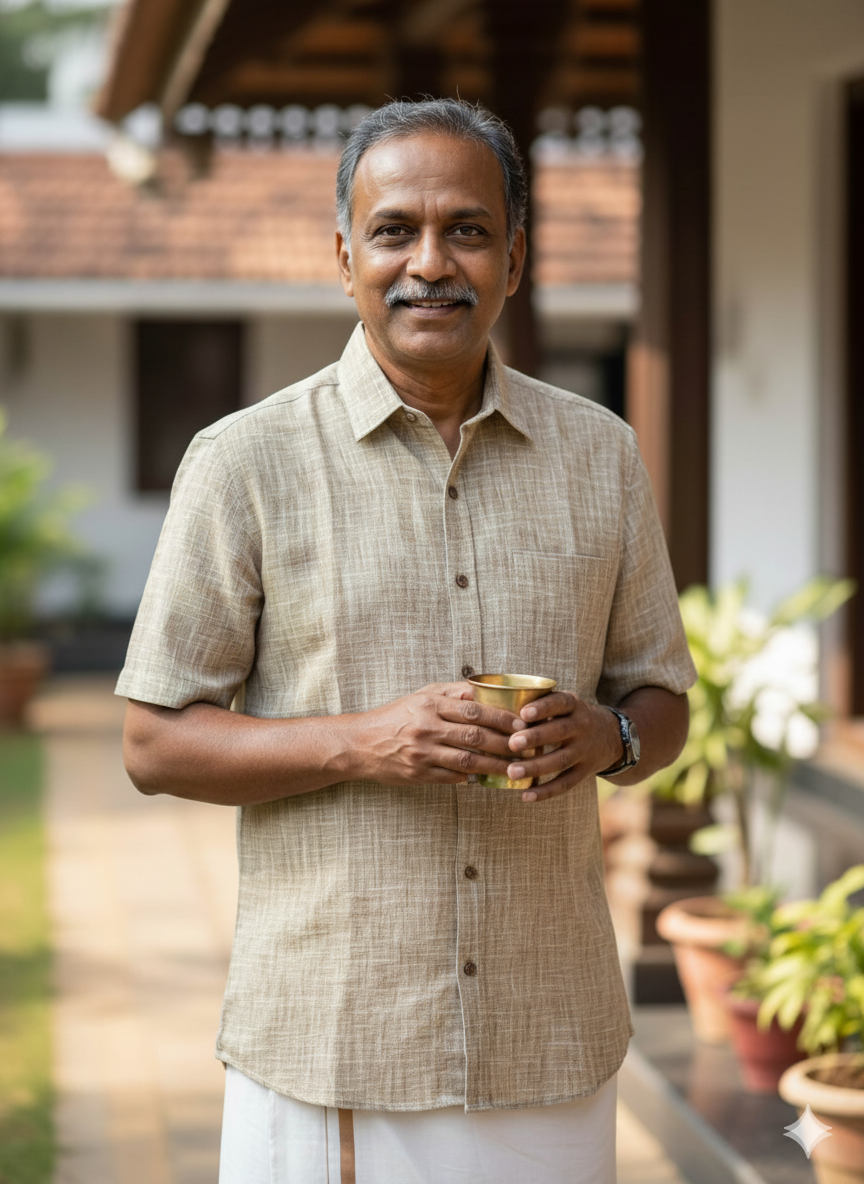 Beige 100% Pure Rich cotton Shirting Fabric