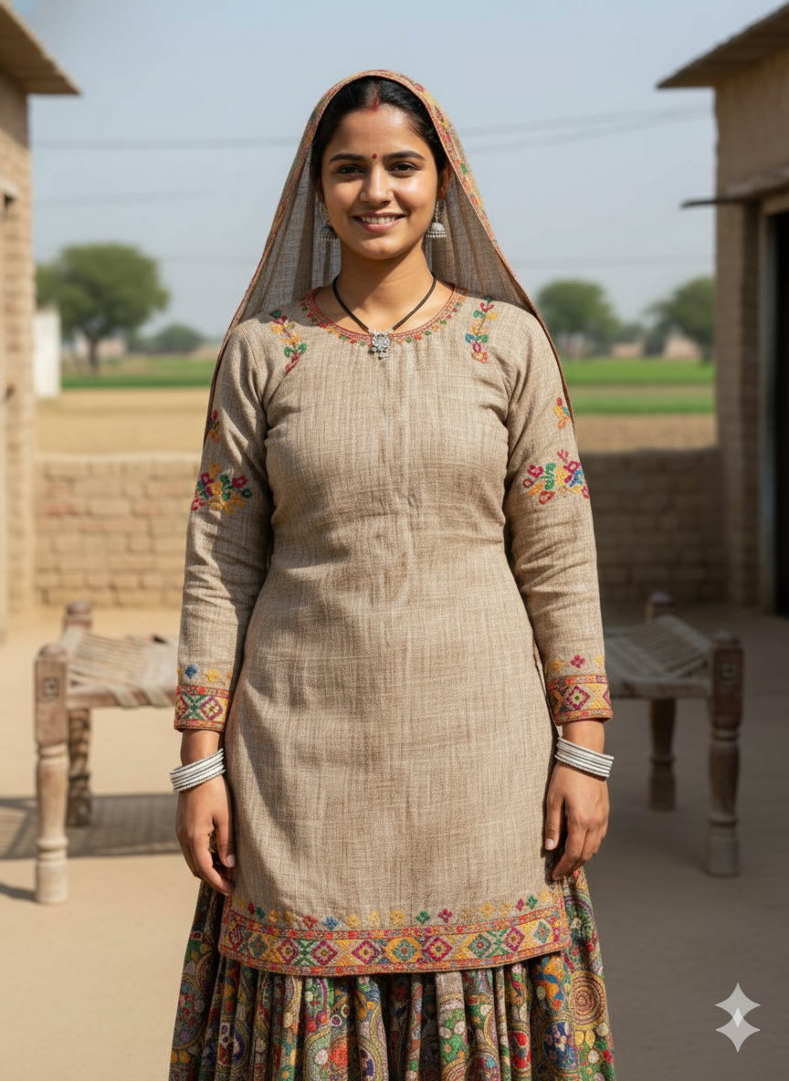 Beige 100% Pure Rich cotton Shirting Fabric