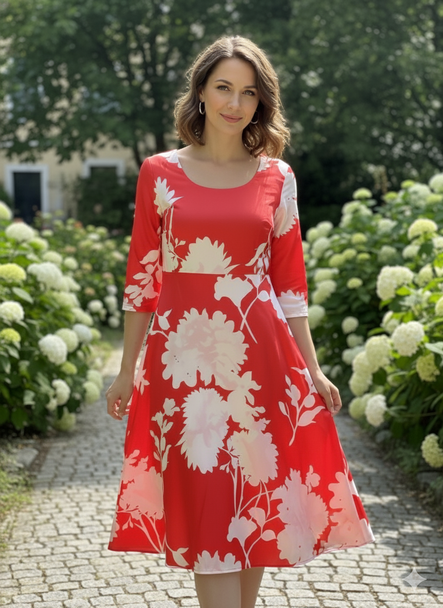 Big Width Digital Printed Natural Crepe Fabric