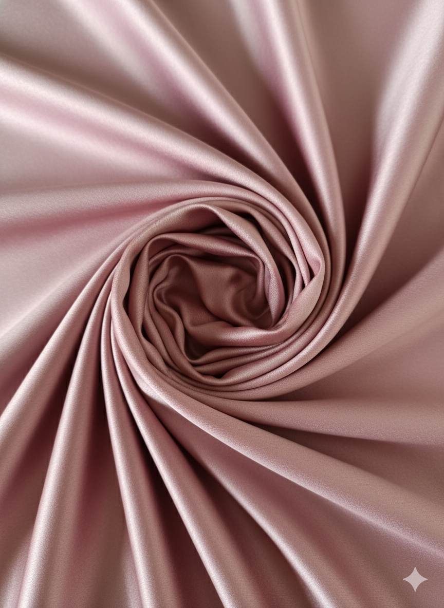 Pink Imported Armani Satin Fabric (Big width)