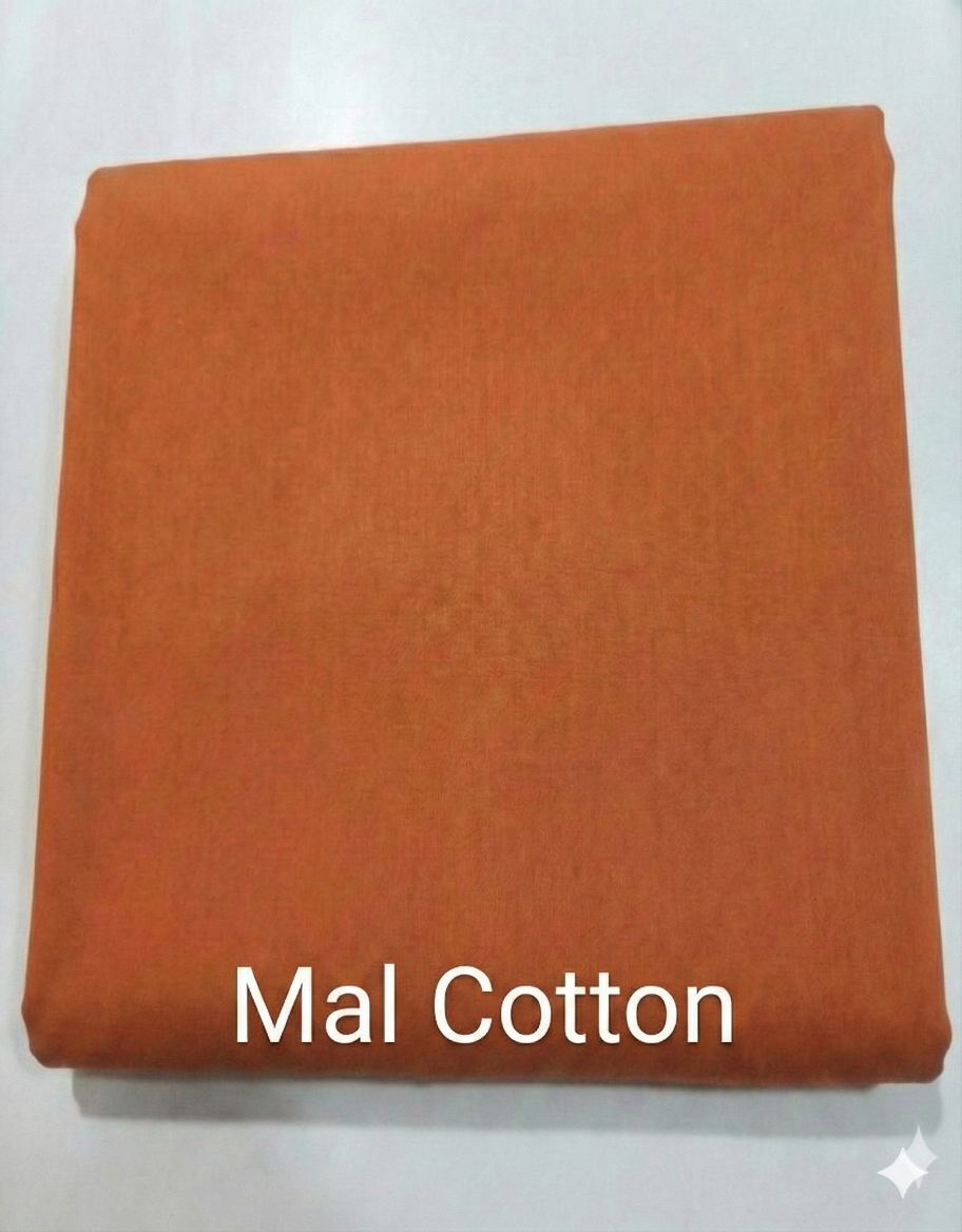 Brick Brown Mul Cotton Fabric