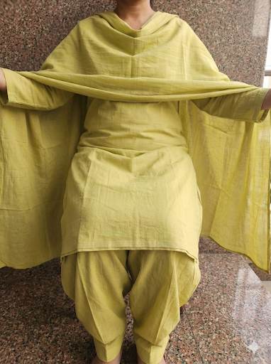 Light yellowish Green Mal cotton