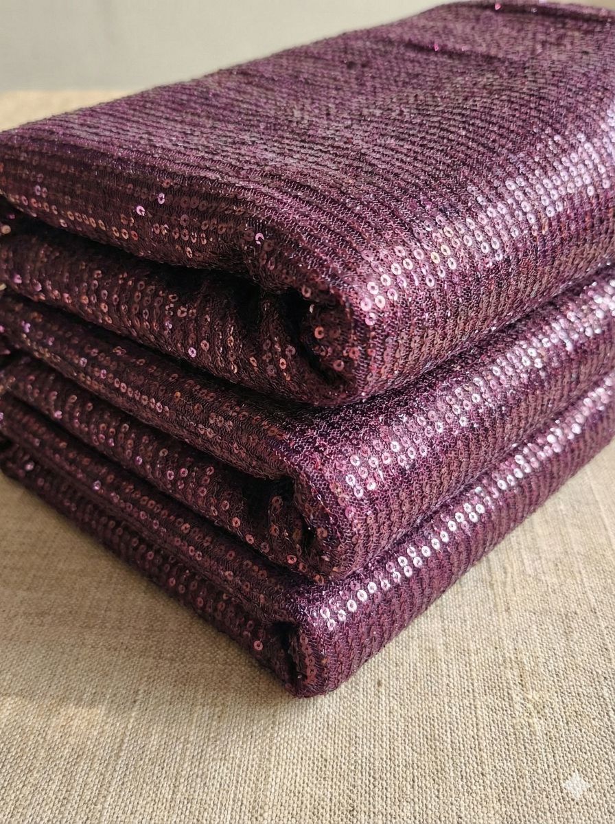 Wine Net Fabric with Tone-to-Tone Sequence Work