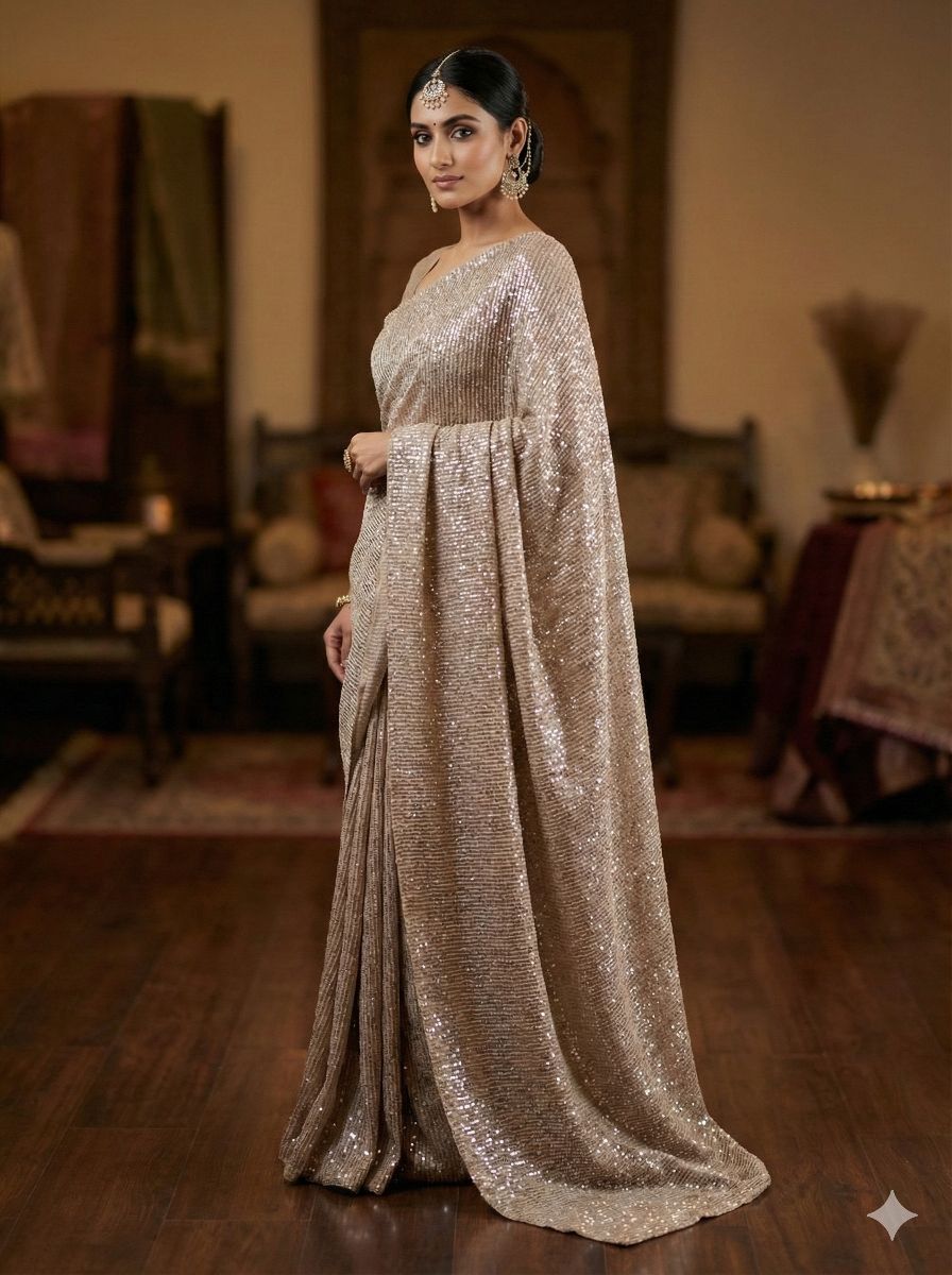 Crushed Net Fabric with Sequence Jaal