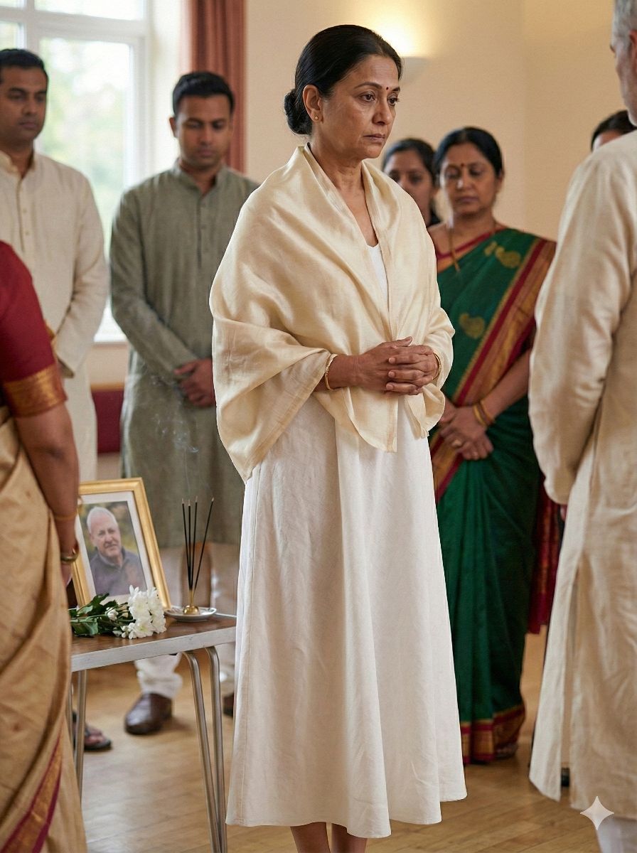 White 100% Organic Bamboo Cotton Linen Fabric (70 lea)