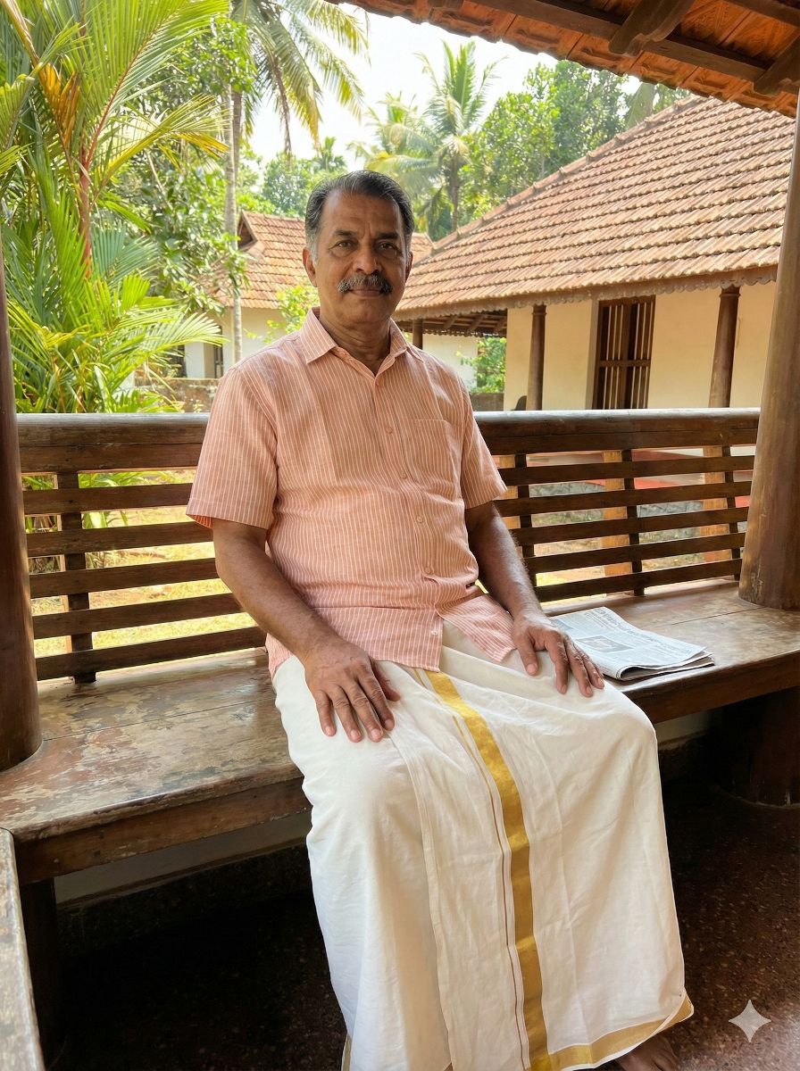 Peach Pure Cotton Linen Fabric with Horizontal White Stripes (60 lea)