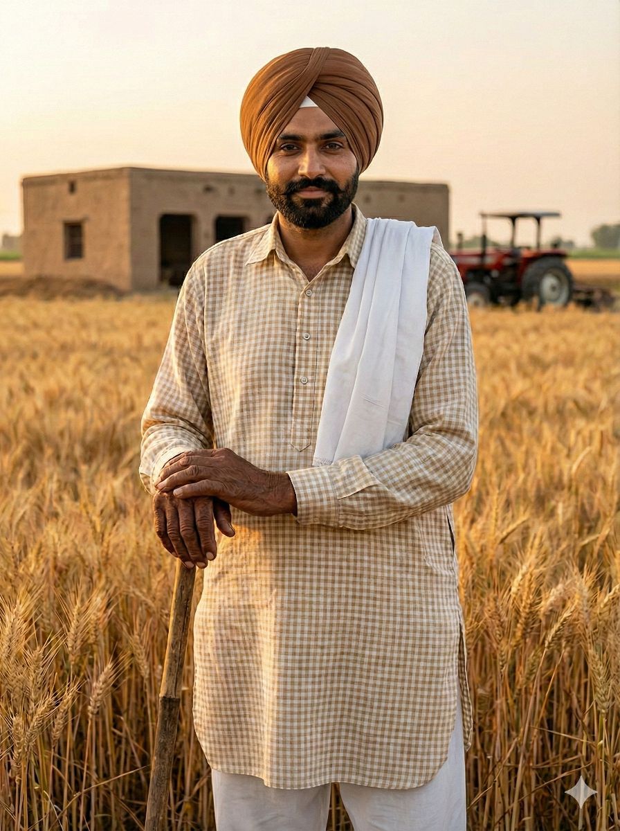 Khakee & off White Checks Pure Cotton Linen Fabric  (60 lea)