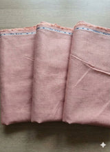 Peach Pink 100% Pure Cotton Linen Fabric (80)Lea