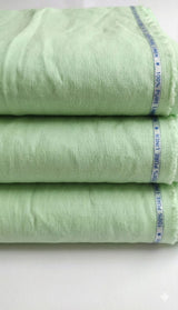 Pista Green 100% Pure Cotton Linen Fabric (70 lea)