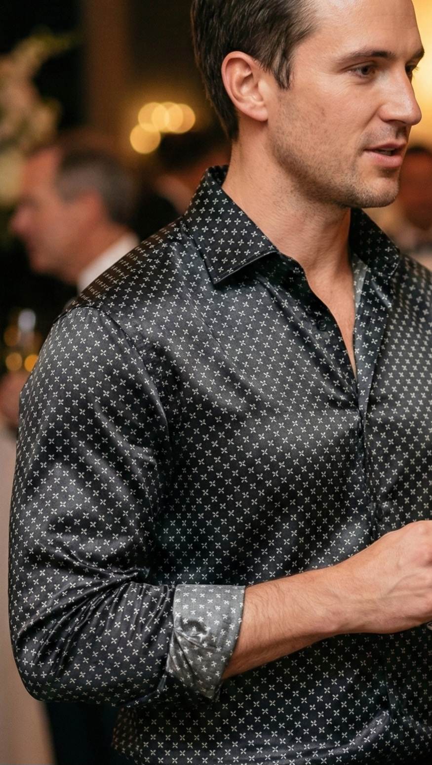 Black Printed Premium 100% Pure Cotton Fabric