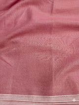 Red & White Plain Self Weaved Cotton Fabric