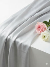 Pearl Grey Chanderi Silk Fabric