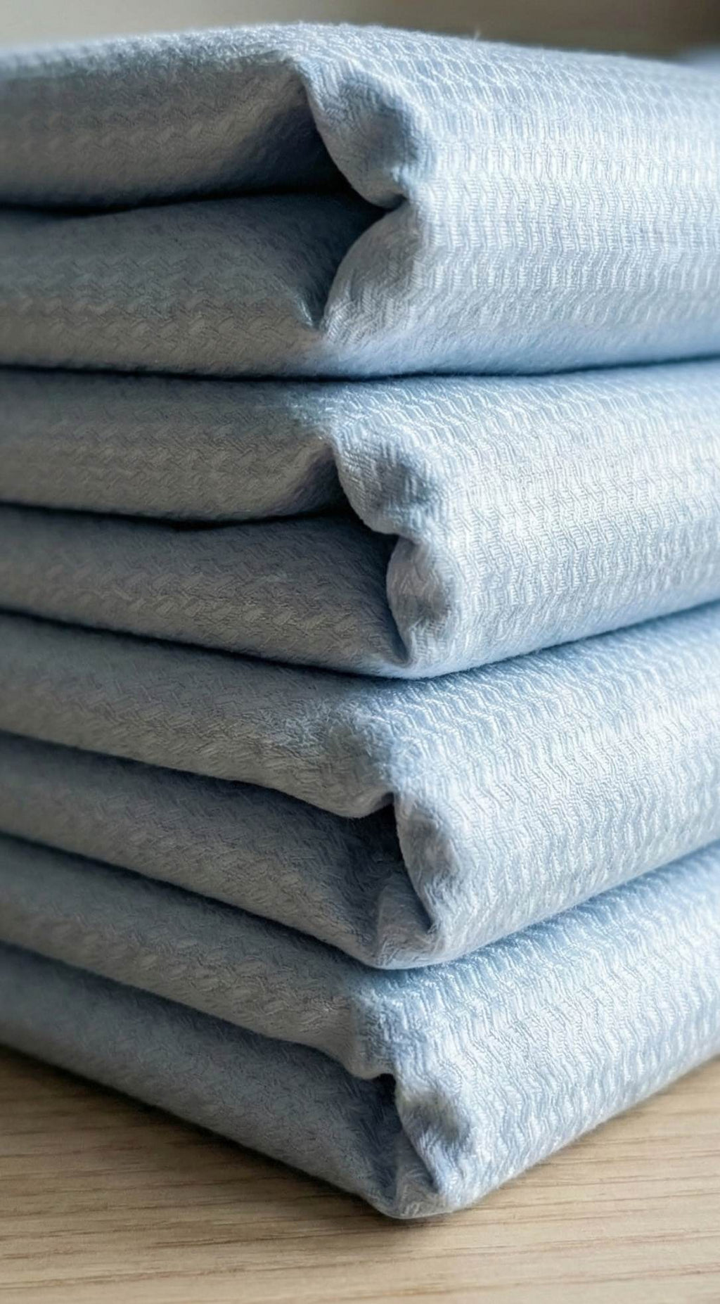 Pastel sky Blue Premium Self weaved Shirting Fabric