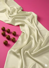 Pastel Cream Chanderi Silk Fabric