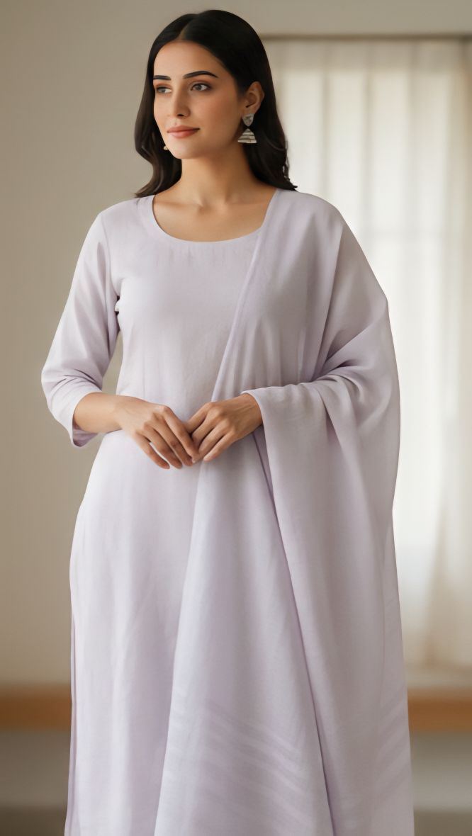 Mauve Premium Mal Cotton Fabric